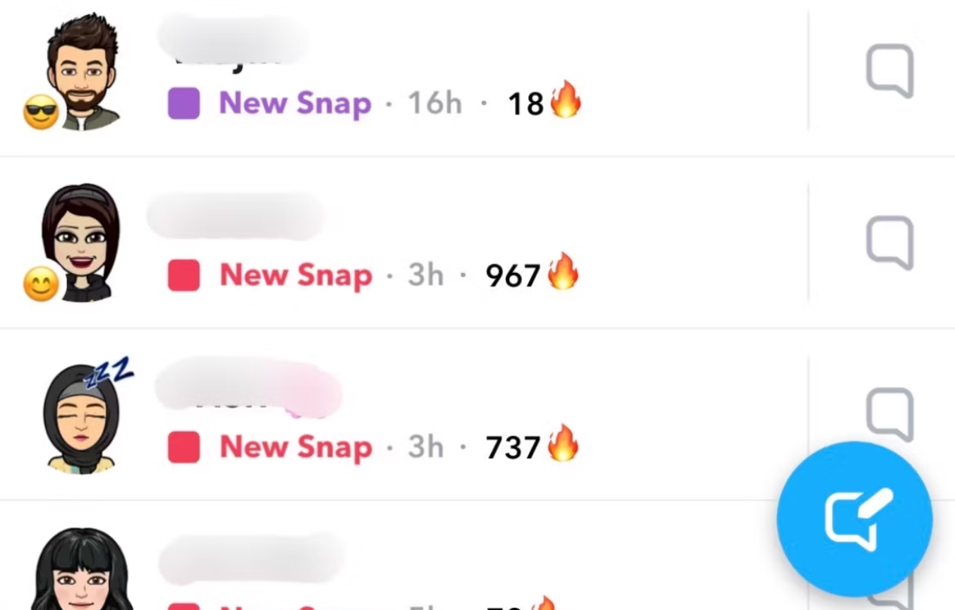 Changes in Snapstreaks