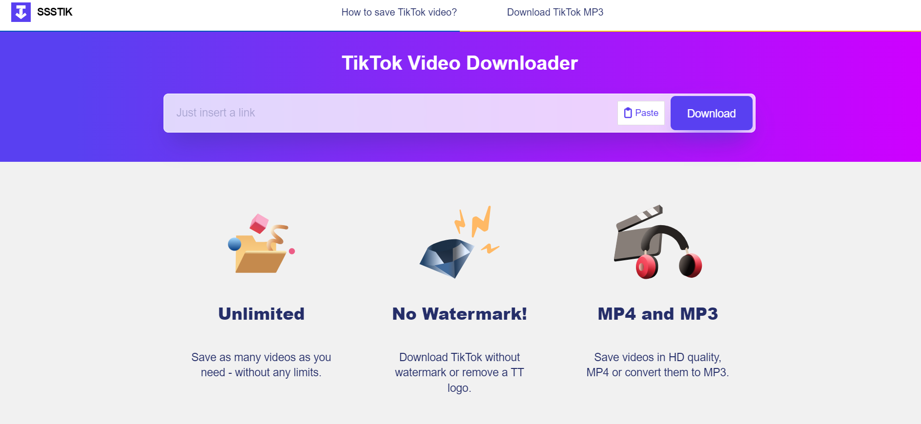 download TikTok videos using SSSTikTok