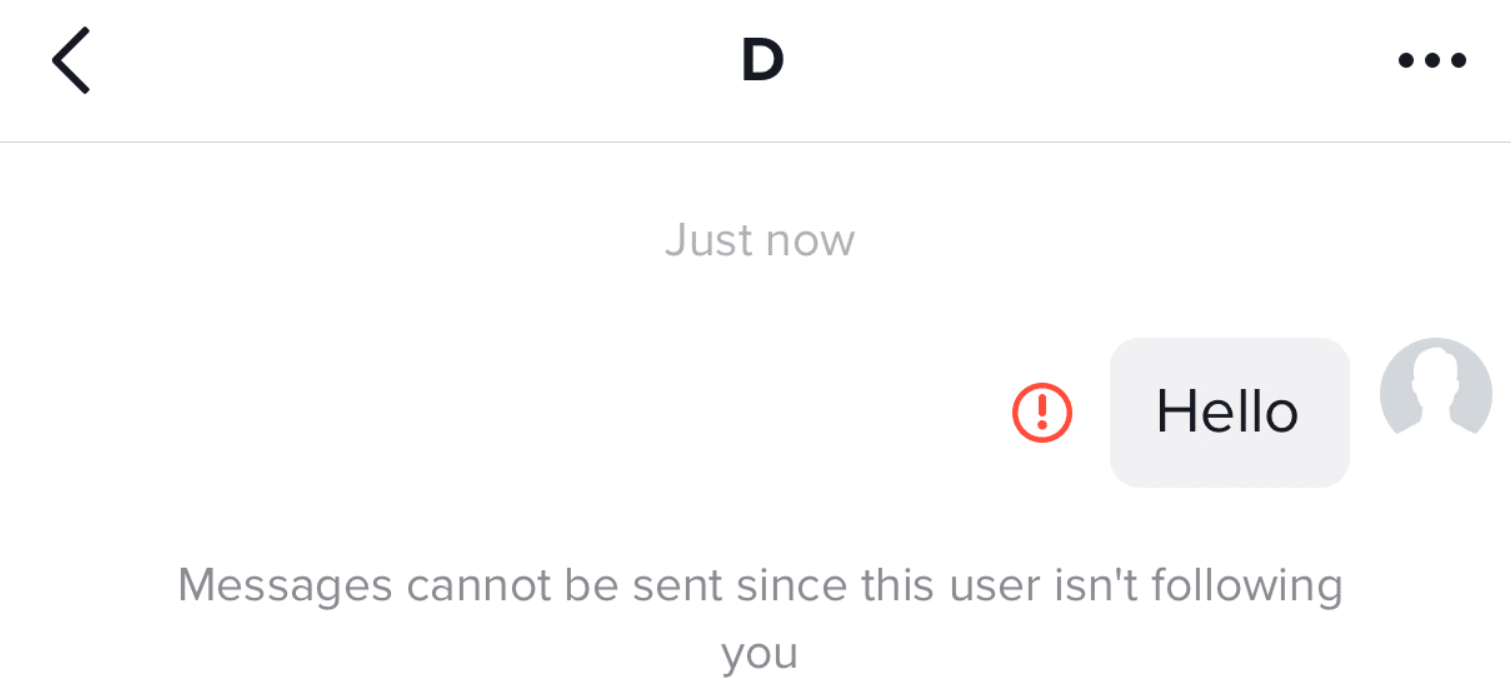 TikTok Messages Fail to Send