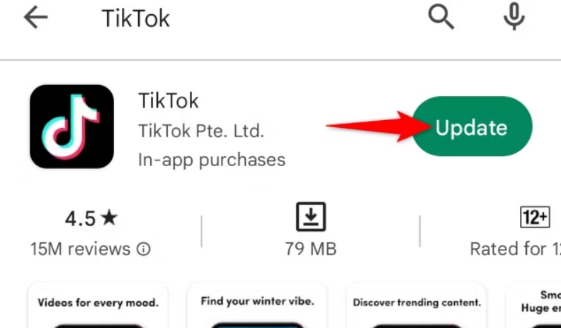 Update the TikTok app