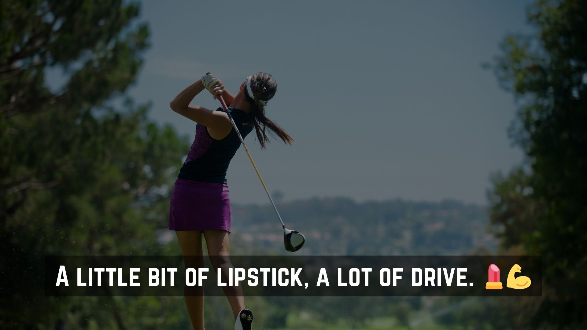 Captions for Girls Playing Golf