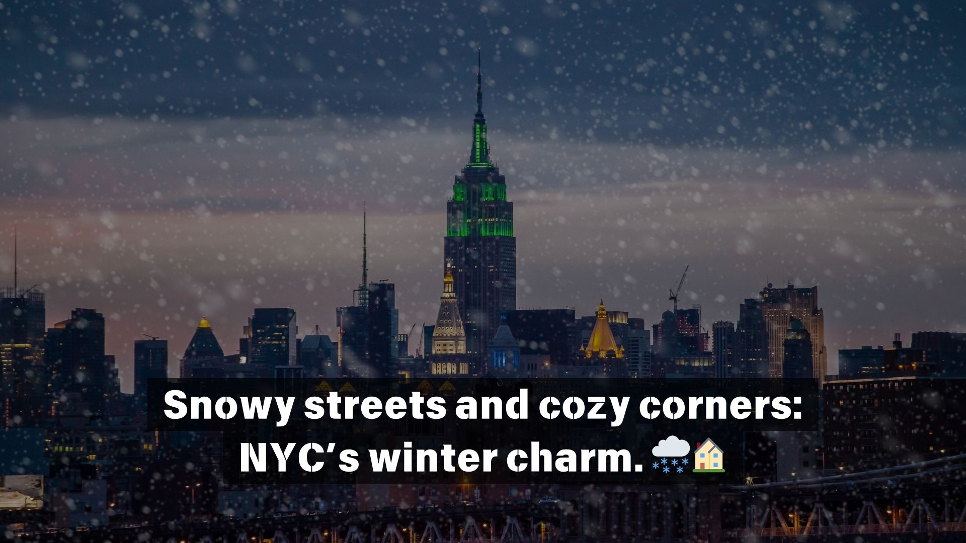 Winter Captions for New York