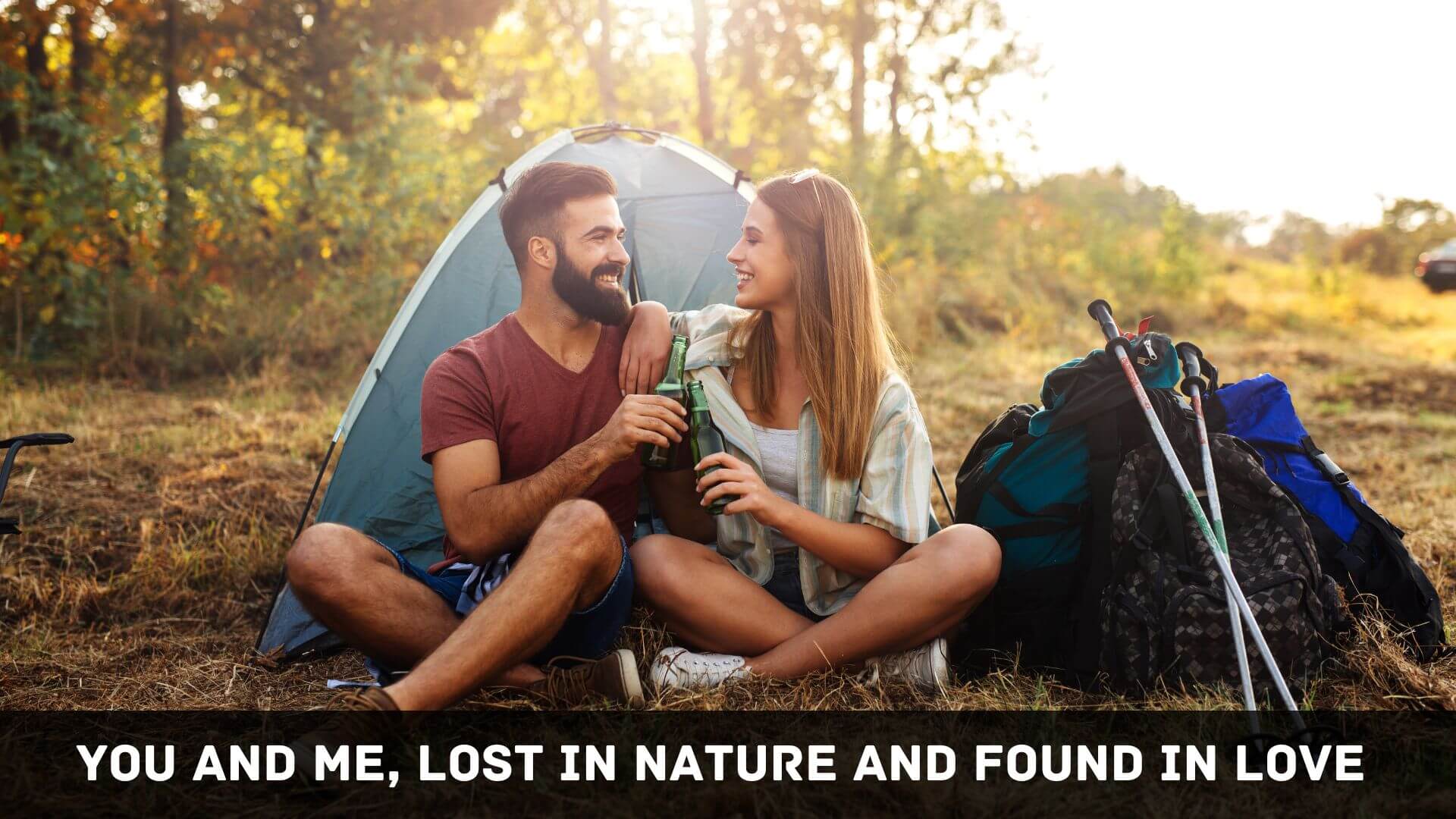 Romantic Captions for Couples Camping